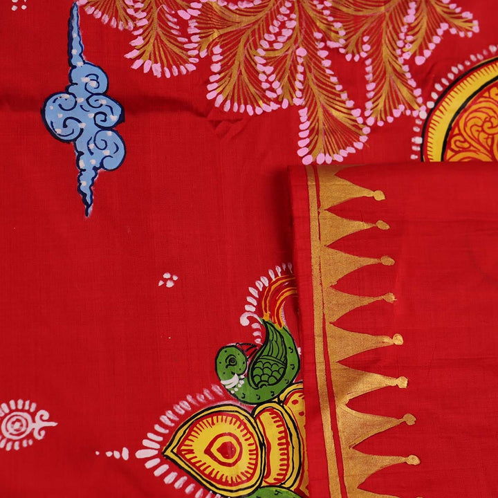 Handloom Patachitra Silk Saree Handloom Saree_Pattachitra silk Priyadarshini Handloom