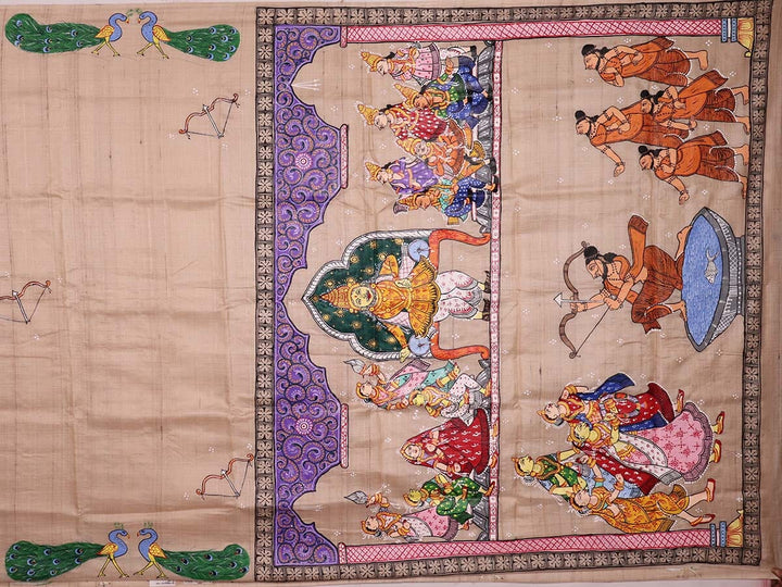 Handloom Patachitra Silk Saree Handloom Saree_Pattachitra silk Priyadarshini Handloom