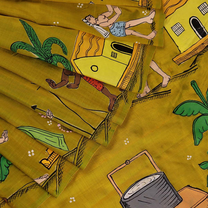 Handloom Patachitra Silk Saree Handloom Saree_Pattachitra silk Priyadarshini Handloom