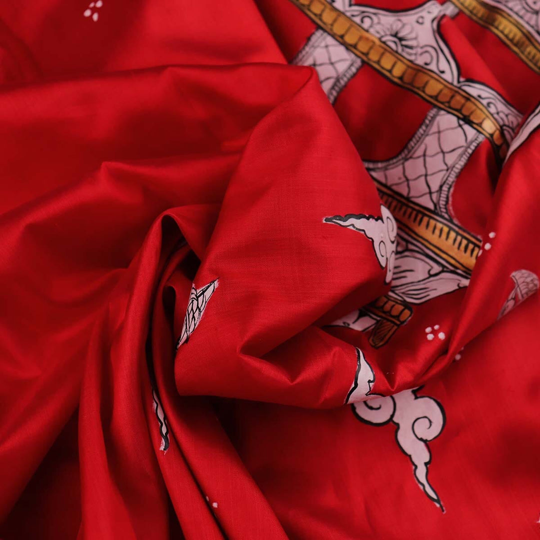 Handloom Patachitra Silk Saree Handloom Saree_Pattachitra silk Priyadarshini Handloom