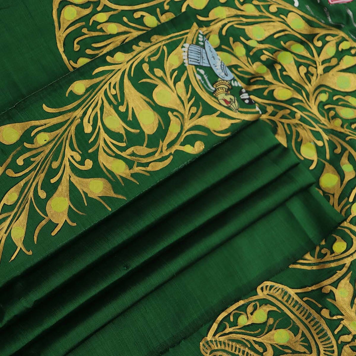 Handloom Patachitra Silk Saree Handloom Saree_Pattachitra silk Priyadarshini Handloom 