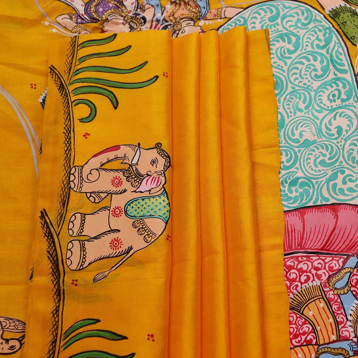 Handloom Patachitra Silk Saree Handloom Saree_Pattachitra silk Priyadarshini Handloom