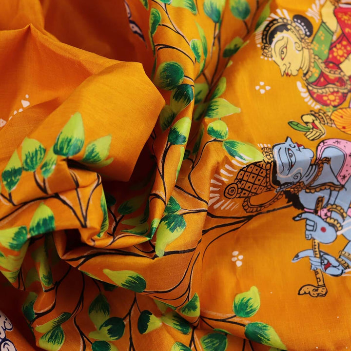 Handloom Patachitra Silk Saree Handloom Saree_Pattachitra silk Priyadarshini Handloom