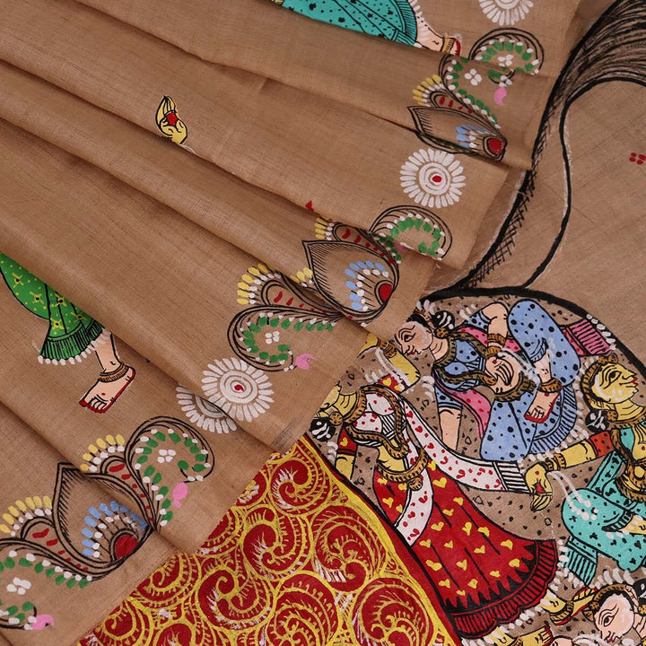 Handloom Patachitra Silk Saree Handloom Saree_Pattachitra silk Priyadarshini Handloom