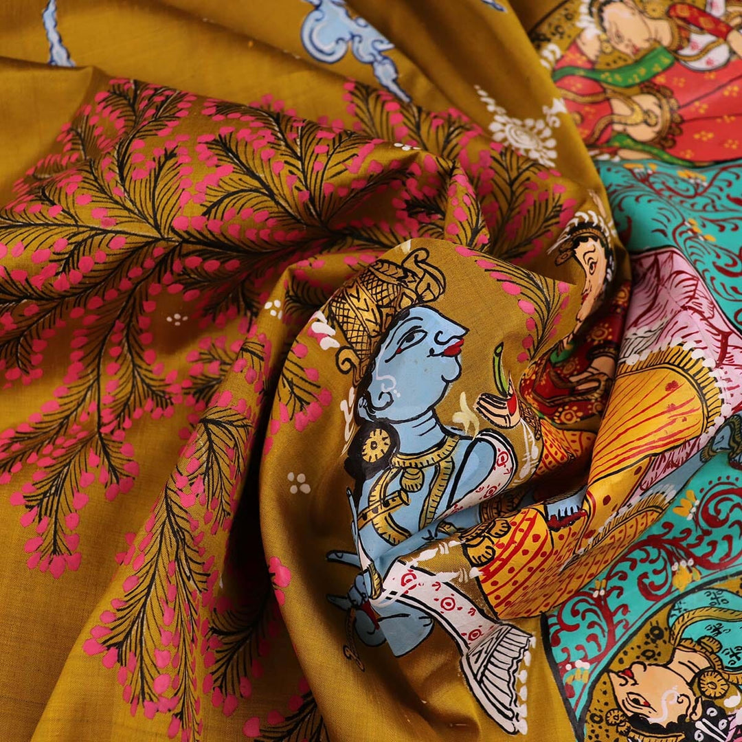 Handloom Patachitra Silk Saree Handloom Saree_Pattachitra silk Priyadarshini Handloom
