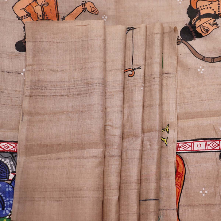 Handloom Patachitra Silk Saree Handloom Saree_Pattachitra silk Priyadarshini Handloom 