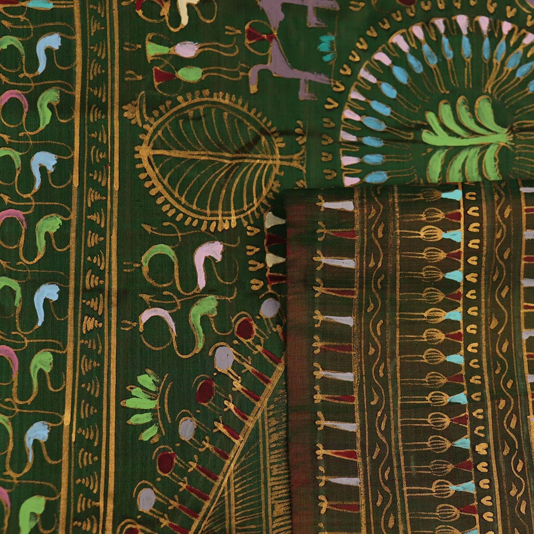Handloom Patachitra Silk Saree Handloom Saree_Pattachitra silk Priyadarshini Handloom