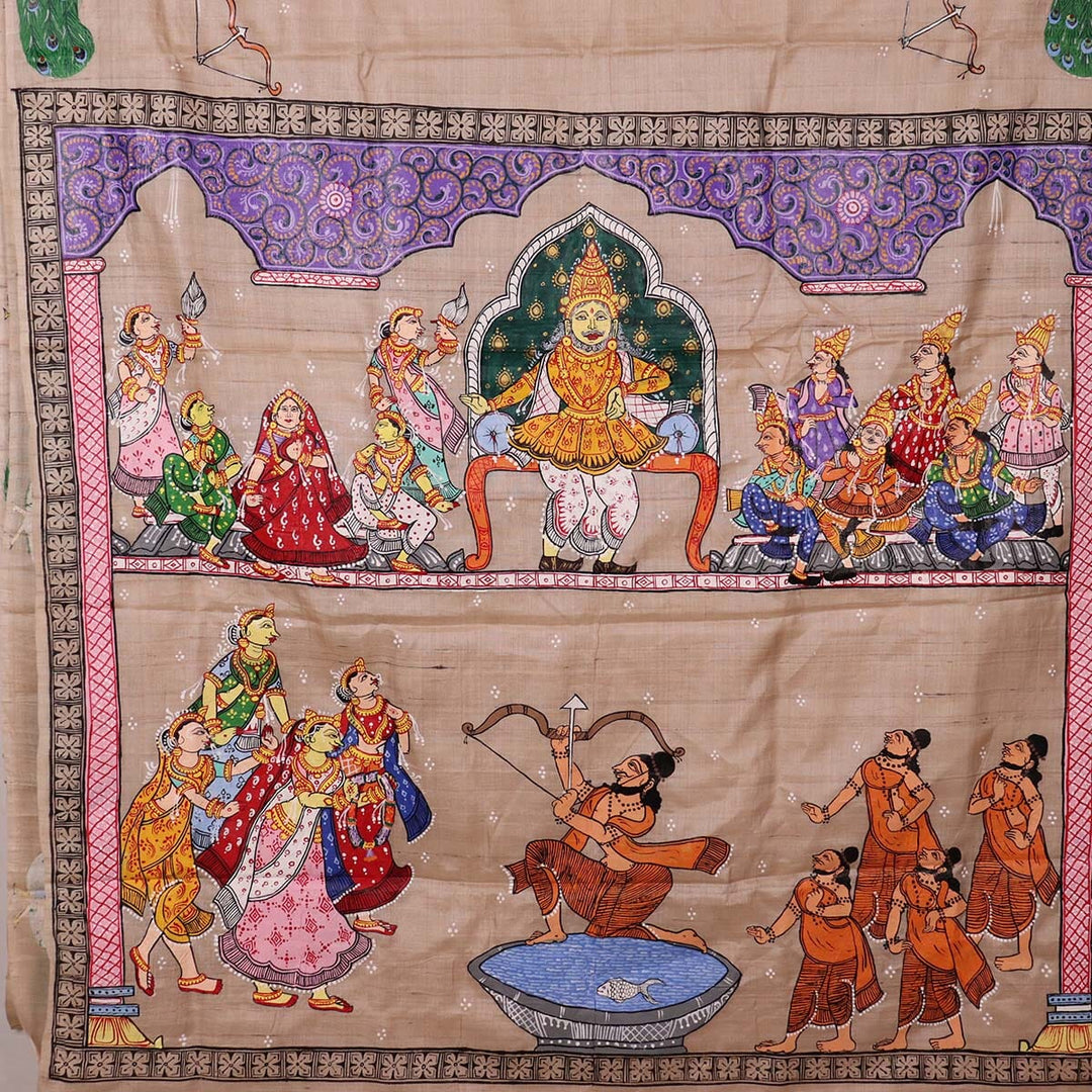 Handloom Patachitra Silk Saree Handloom Saree_Pattachitra silk Priyadarshini Handloom