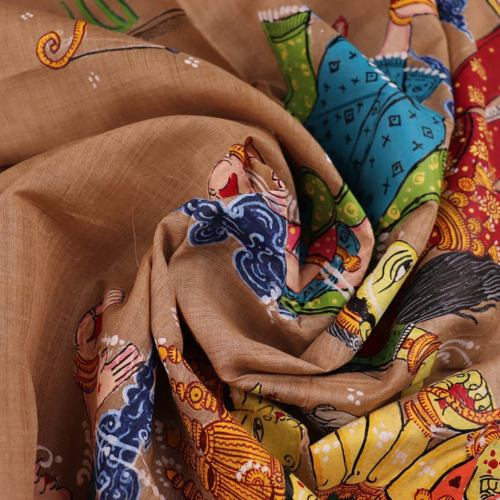 Handloom Patachitra Silk Saree Handloom Saree_Pattachitra silk Priyadarshini Handloom
