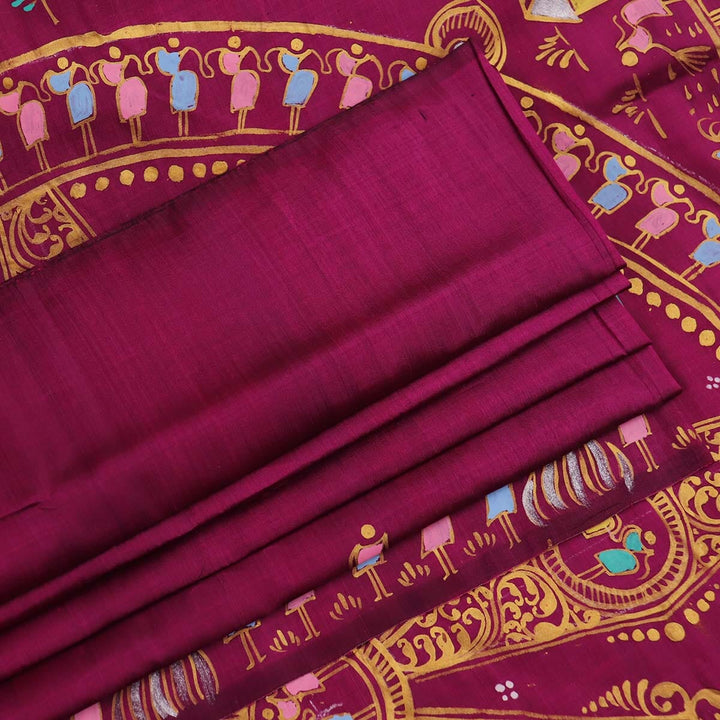 Handloom Patachitra Silk Saree Handloom Saree_Pattachitra silk Priyadarshini Handloom