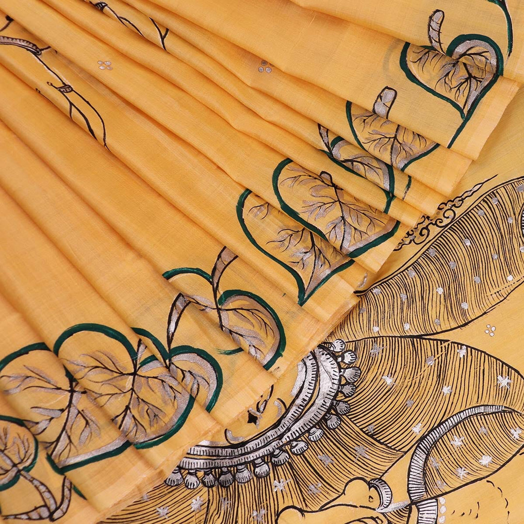 Priyadarshini Handloom - Pattachitra Silk Saree, Handloom Silk Saree, Hand-Painted Saree, Odisha Handloom, Indian Ethnic Wear, Women's Clothing.