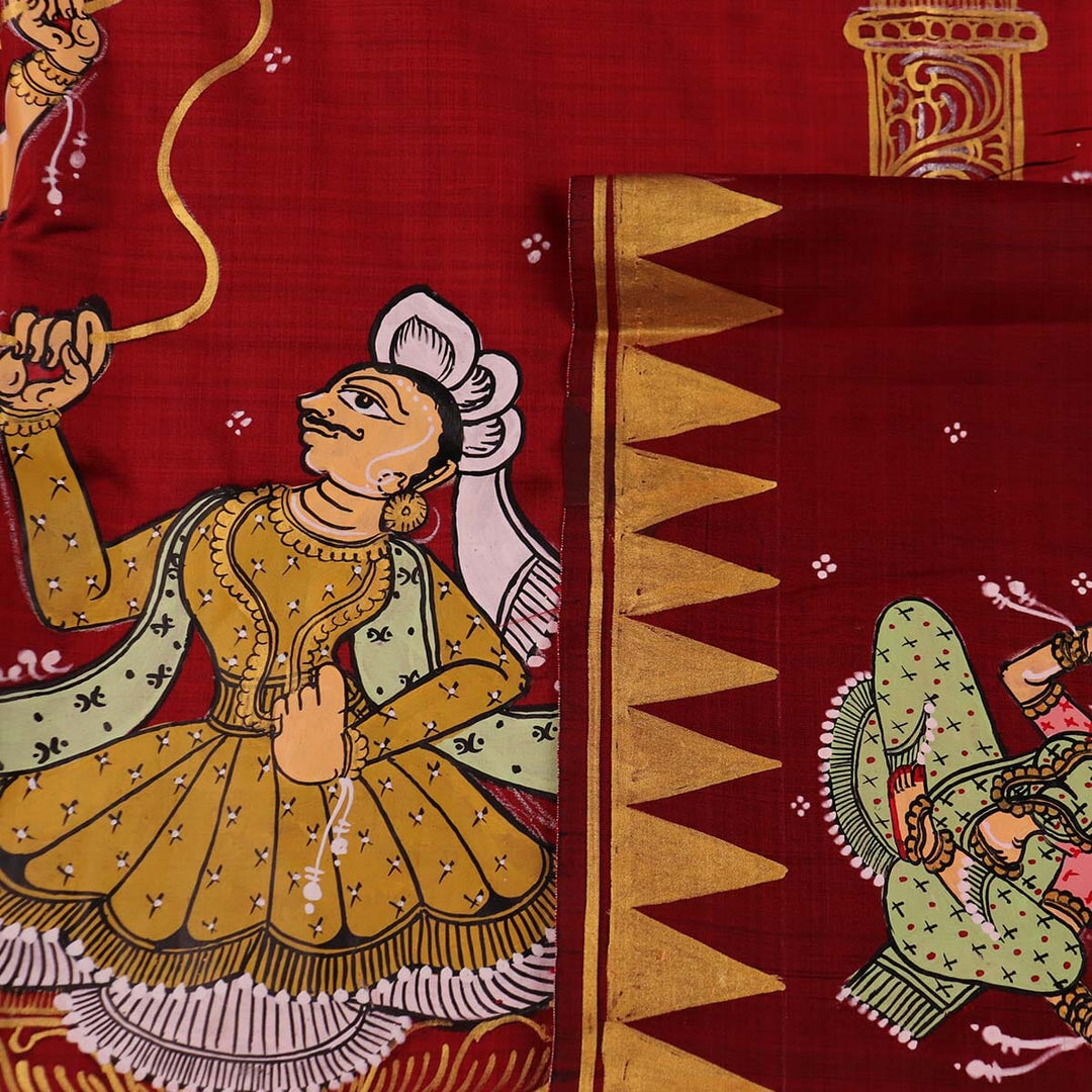Handloom Patachitra Silk Saree Handloom Saree_Pattachitra silk Priyadarshini Handloom