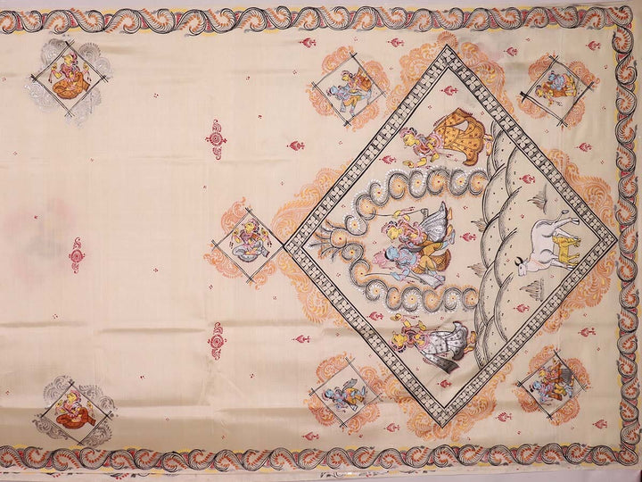 Handloom Patachitra Silk Saree Handloom Saree_Pattachitra silk Priyadarshini Handloom