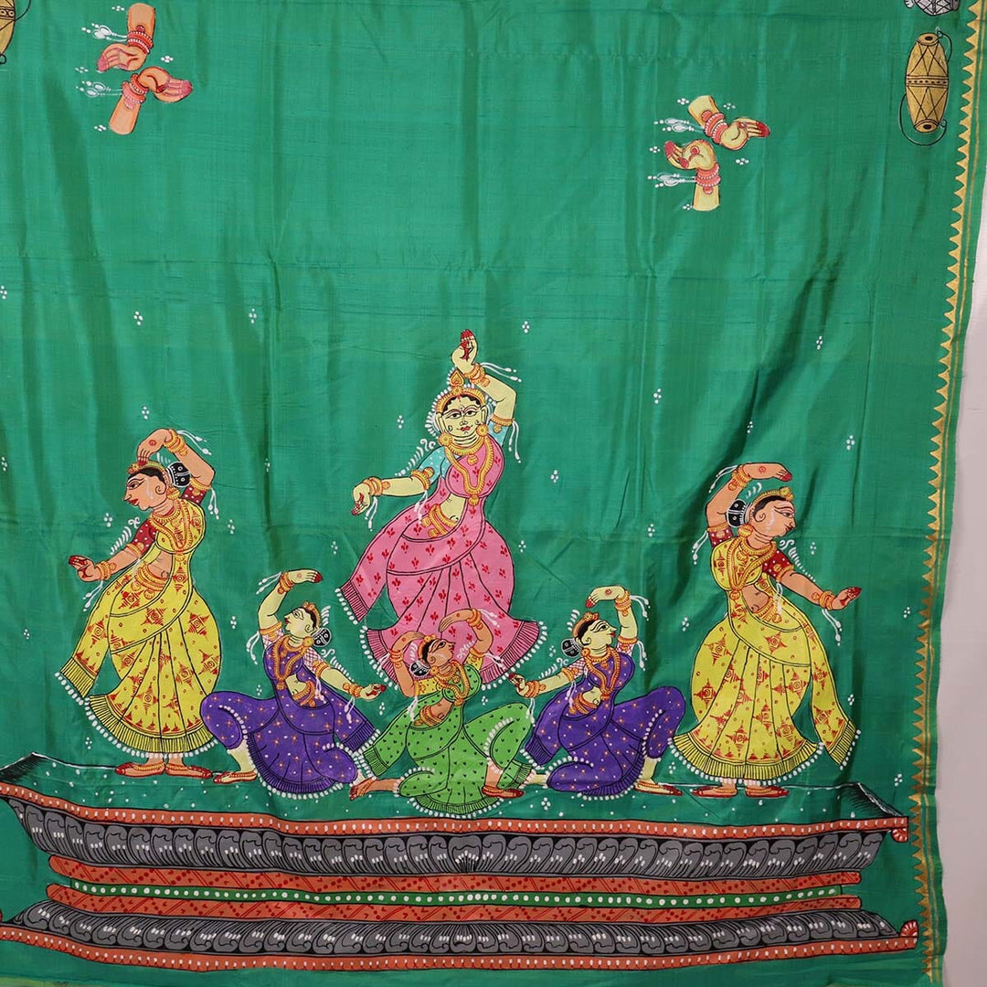 Handloom Patachitra Silk Saree Handloom Saree_Pattachitra silk Priyadarshini Handloom