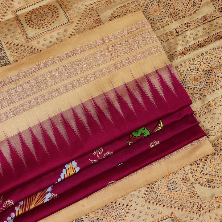 Handloom Patachitra Silk Saree Handloom Saree_Pattachitra silk Priyadarshini Handloom