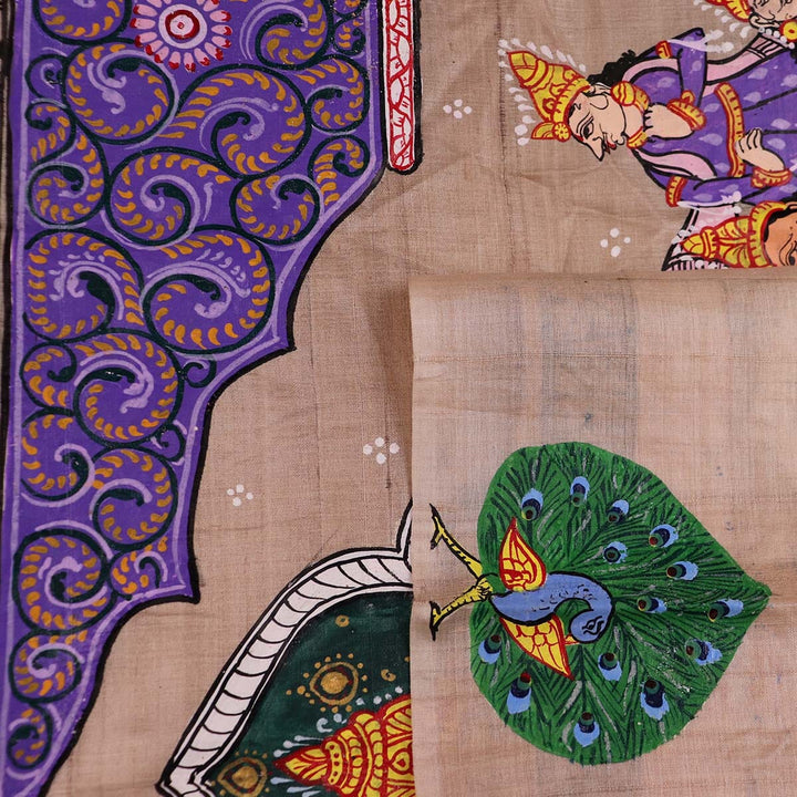 Handloom Patachitra Silk Saree Handloom Saree_Pattachitra silk Priyadarshini Handloom