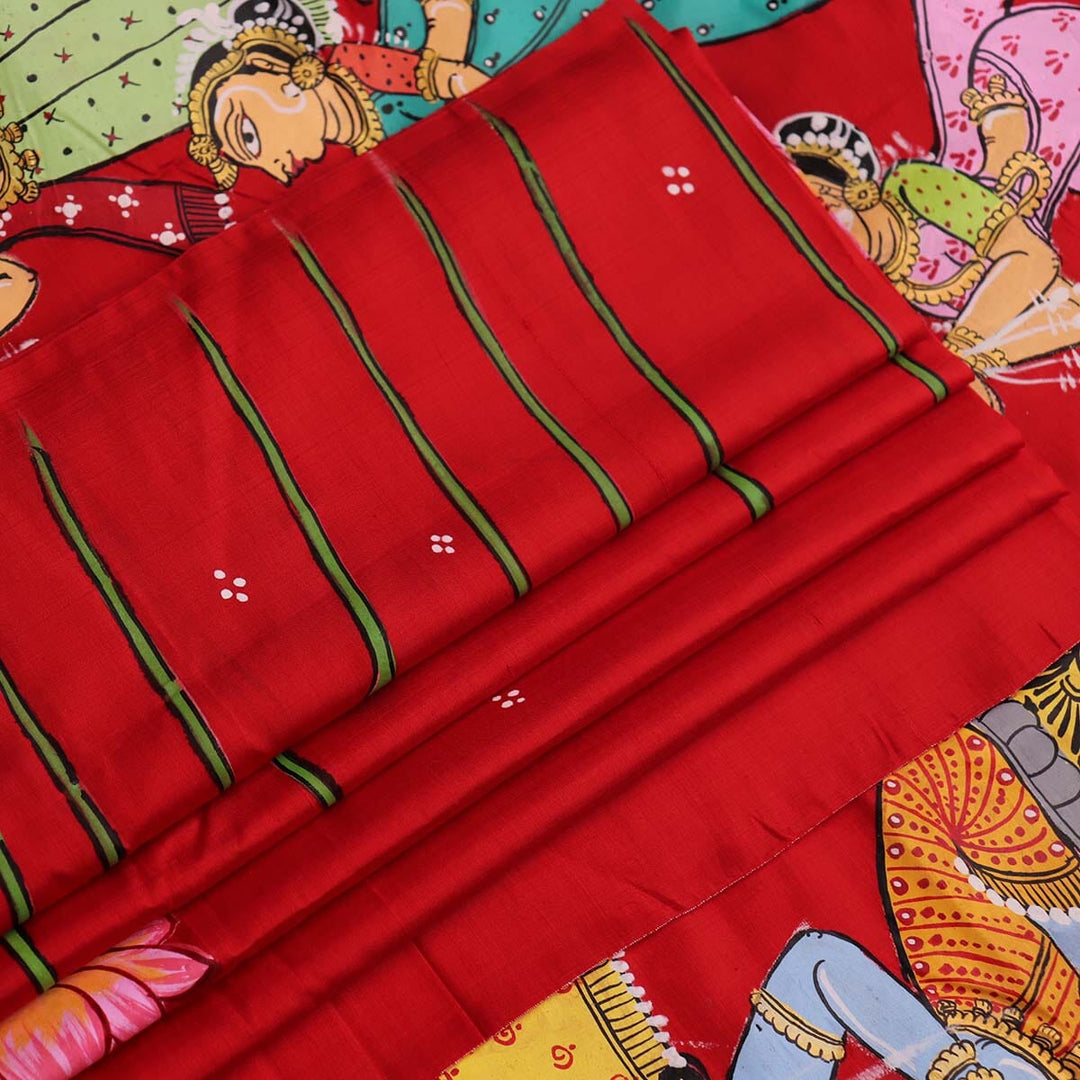 Handloom Patachitra Silk Saree Handloom Saree_Pattachitra silk Priyadarshini Handloom