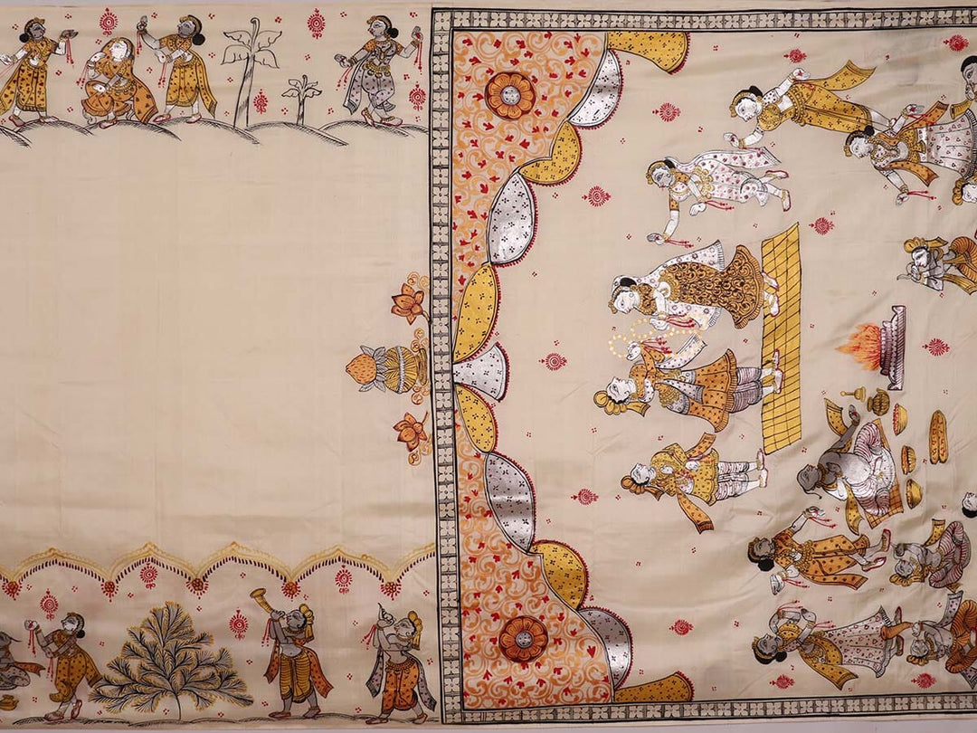Handloom Patachitra Silk Saree Handloom Saree_Pattachitra silk Priyadarshini Handloom