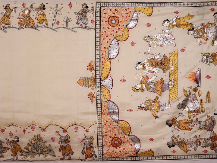 Handloom Patachitra Silk Saree Handloom Saree_Pattachitra silk Priyadarshini Handloom
