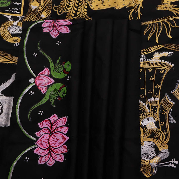 Handloom Patachitra Silk Saree Handloom Saree_Pattachitra silk Priyadarshini Handloom