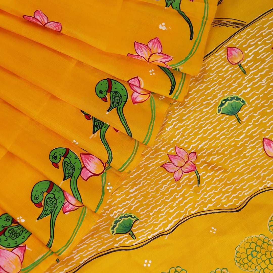 Handloom Patachitra Silk Saree Handloom Saree_Pattachitra silk Priyadarshini Handloom 