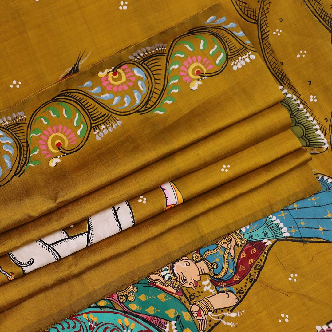 Handloom Patachitra Silk Saree Handloom Saree_Pattachitra silk Priyadarshini Handloom