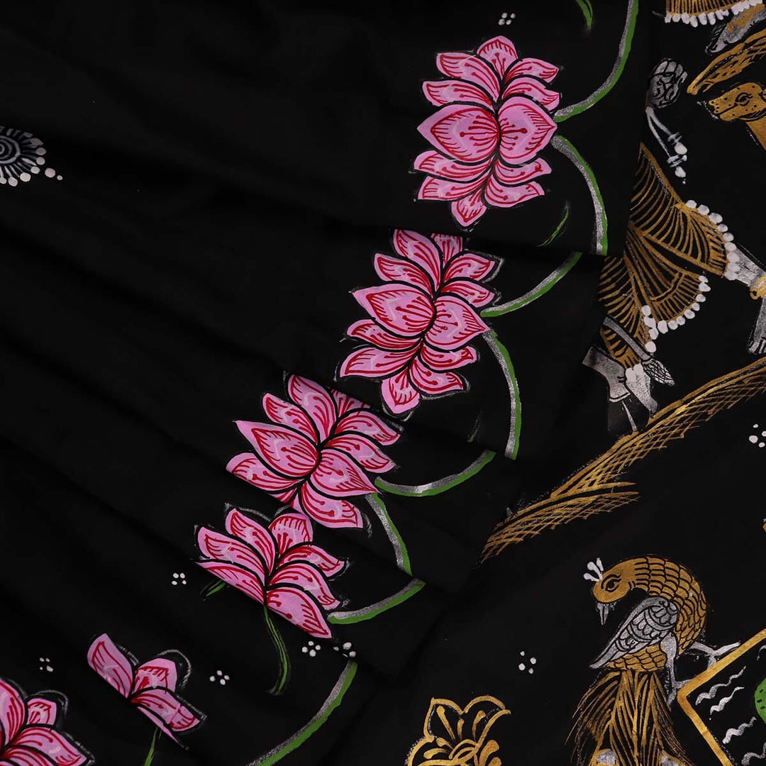 Handloom Patachitra Silk Saree Handloom Saree_Pattachitra silk Priyadarshini Handloom