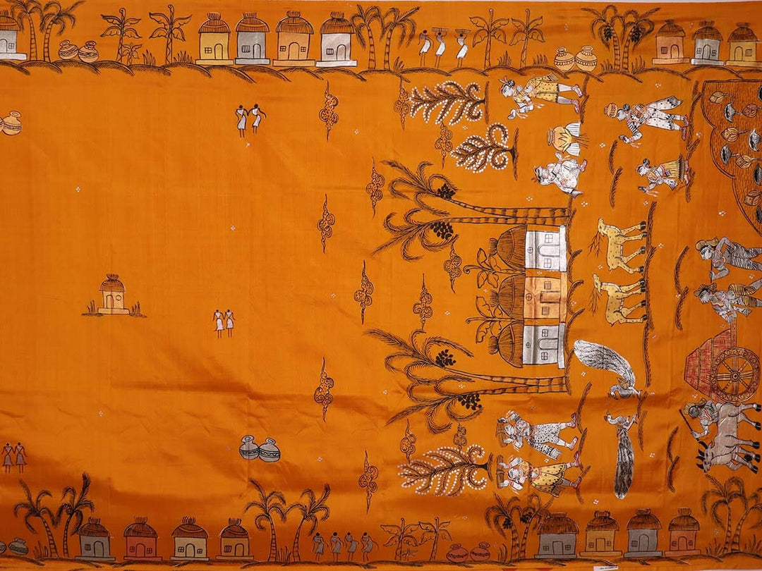 Handloom Patachitra Silk Saree Handloom Saree_Pattachitra silk Priyadarshini Handloom