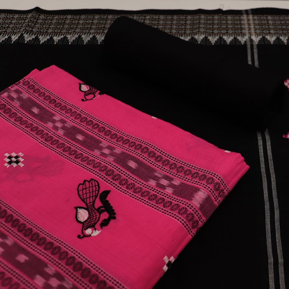 Priyadarshini Handloom, Sambalpuri Cotton Handloom Dress Material, Unstitched Dress Material, Women's Dress Material, Cotton Dress Material, Traditional Dress Material, Indian Dress Material, Sambalpuri Cotton Handloom Dress Material for Women.