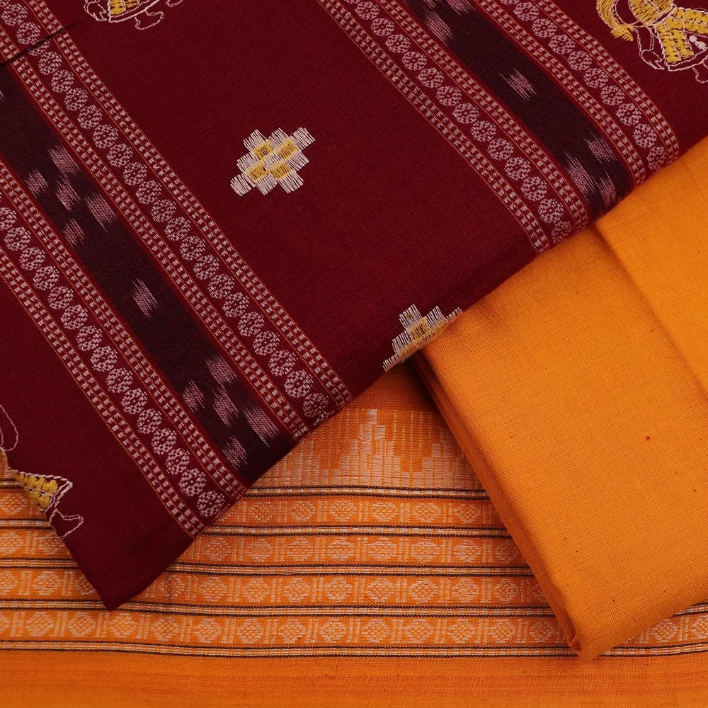Handloom Sambalpuri Cotton Dress Material Dress Material Handloom Cotton Priyadarshini Handloom