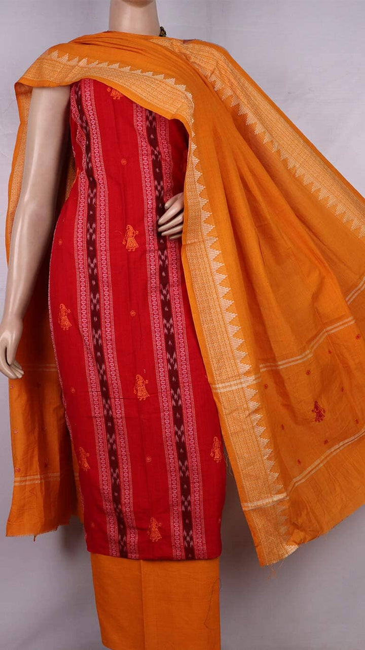 Handloom Sambalpuri Cotton Dress Material Dress Material Handloom_Cotton Priyadarshini Handloom