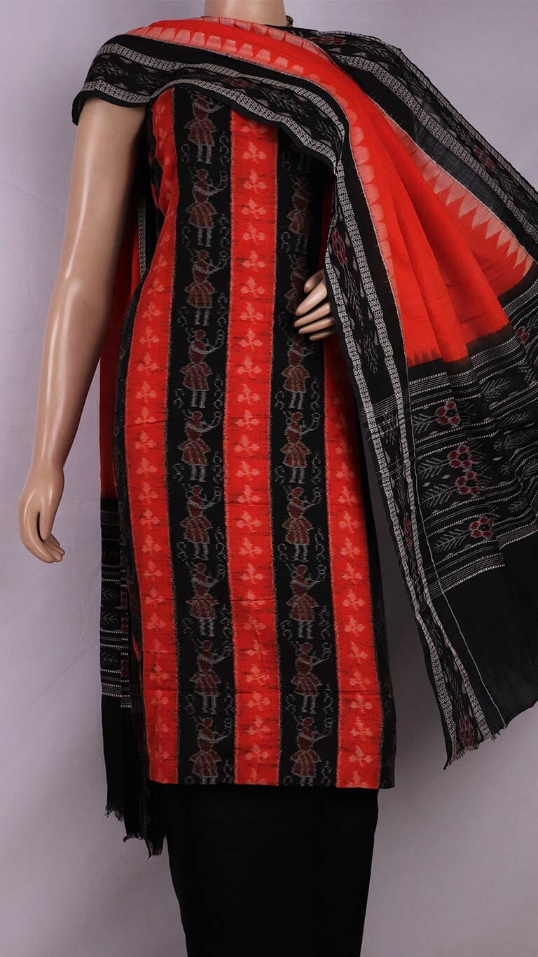 Handloom Sambalpuri Cotton Dress Material Dress Material Handloom_Cotton Priyadarshini Handloom