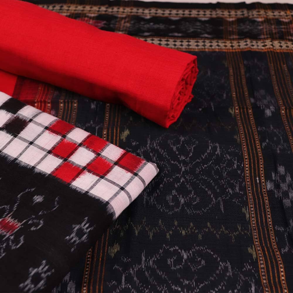 Handloom Sambalpuri Cotton Dress Material Dress Material Handloom_Cotton Priyadarshini Handloom