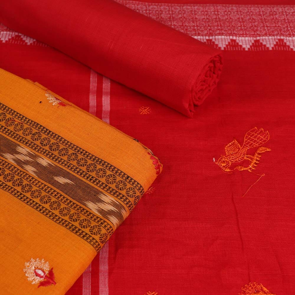 Handloom Sambalpuri Cotton Dress Material Dress Material Handloom_Cotton Priyadarshini Handloom