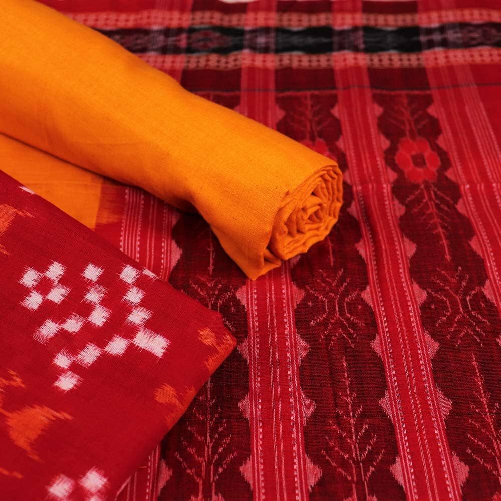 Handloom Sambalpuri Cotton Dress Material Dress Material Handloom_Cotton Priyadarshini Handloom
