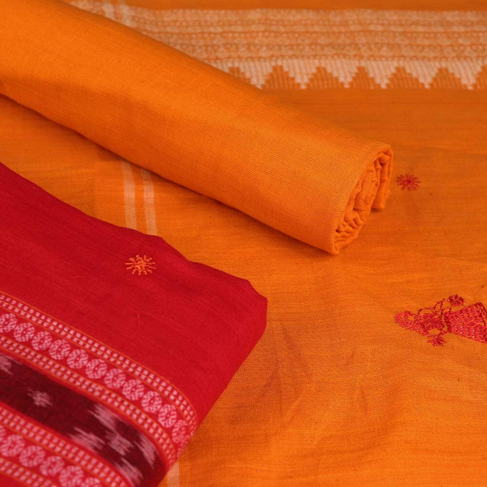Handloom Sambalpuri Cotton Dress Material Dress Material Handloom_Cotton Priyadarshini Handloom