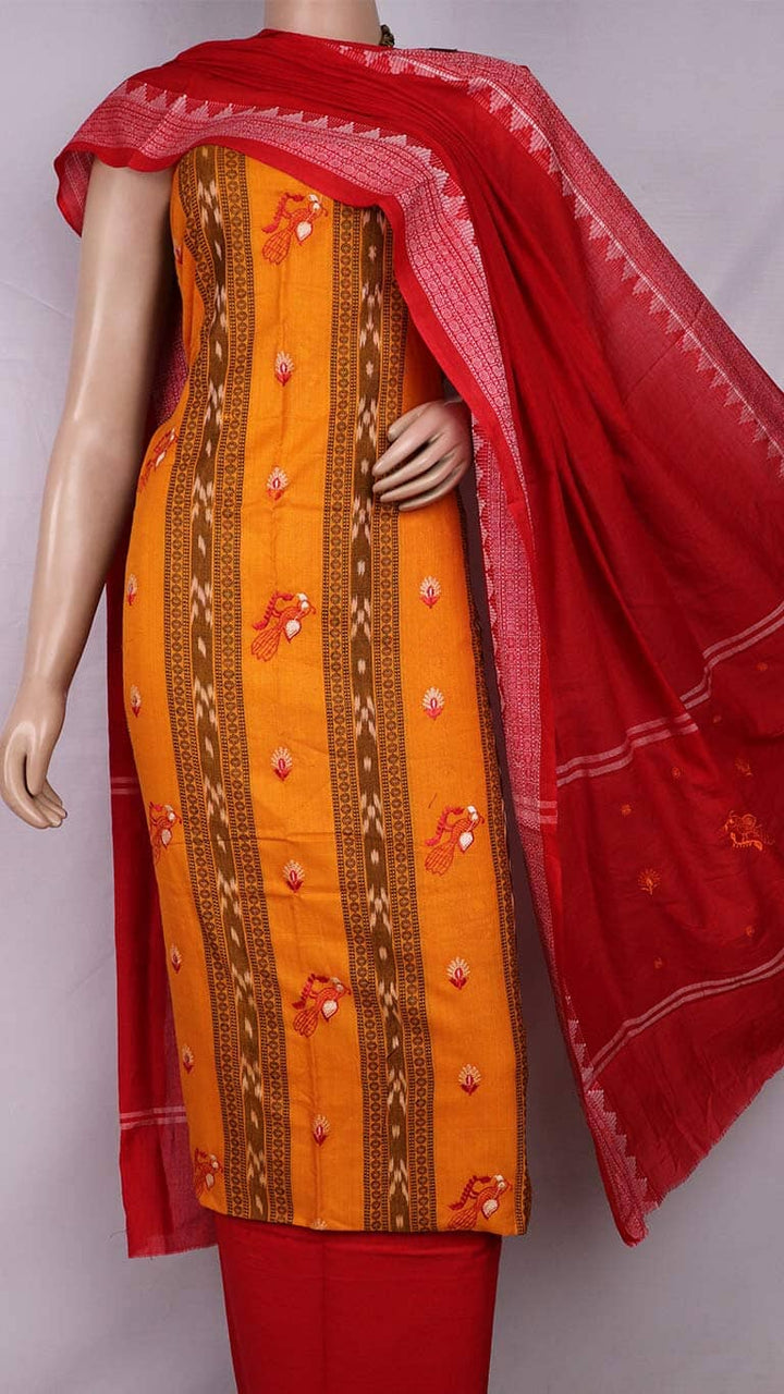 Handloom Sambalpuri Cotton Dress Material Dress Material Handloom_Cotton Priyadarshini Handloom