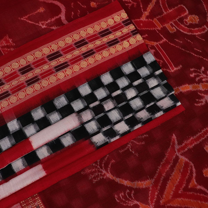 Handloom Sambalpuri Cotton Ikkat Saree Handloom Saree_Cotton Priyadarshini Handloom 