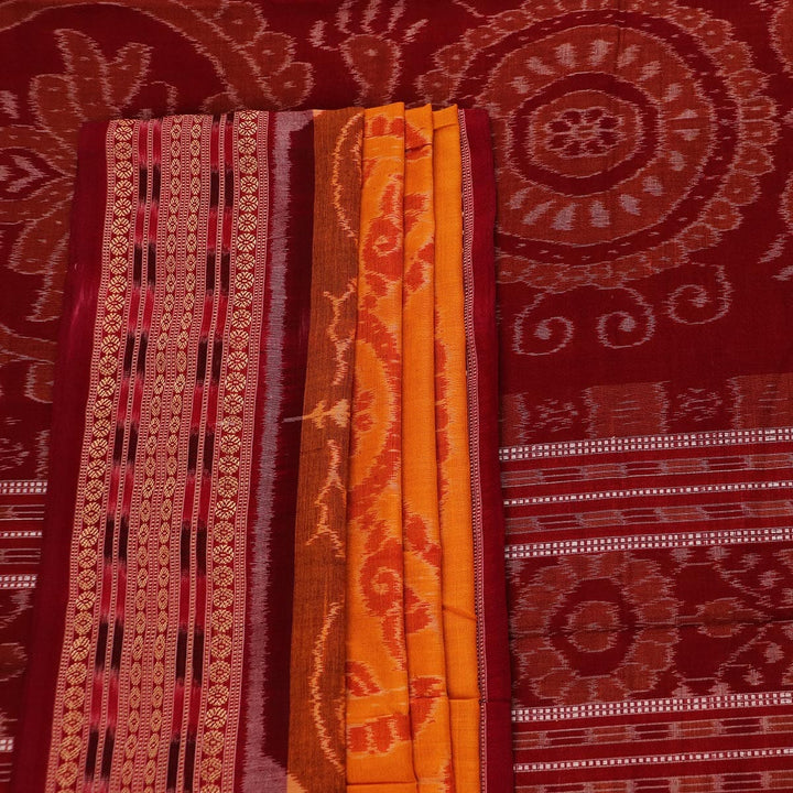 Handloom Sambalpuri Cotton Ikkat Saree Handloom Saree_Cotton Priyadarshini Handloom