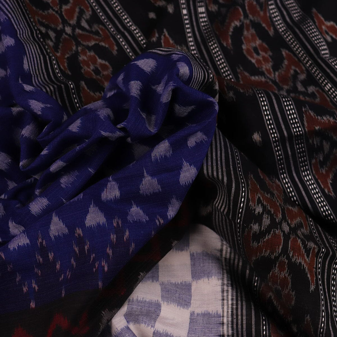 Handloom Sambalpuri Cotton Ikkat Saree Handloom Saree_Cotton Priyadarshini Handloom