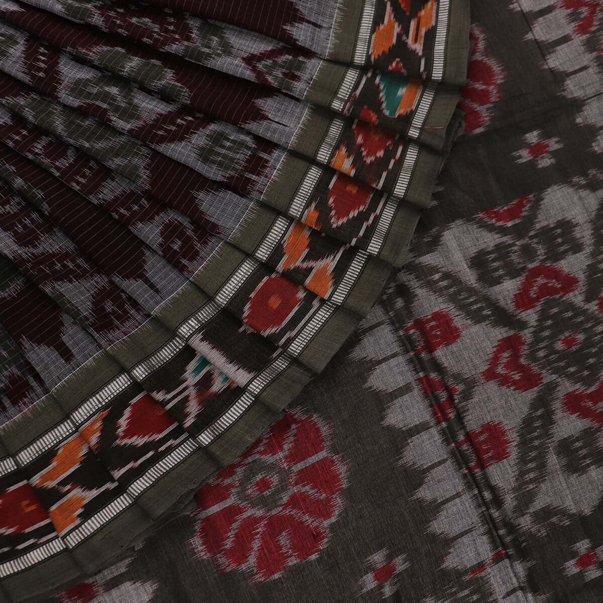 Handloom Sambalpuri Cotton Ikkat  Saree
