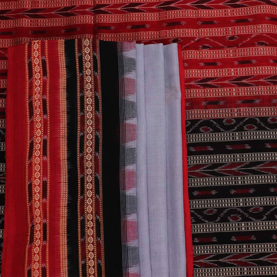 Handloom Sambalpuri Cotton Ikkat Saree Handloom Saree_Cotton Priyadarshini Handloom