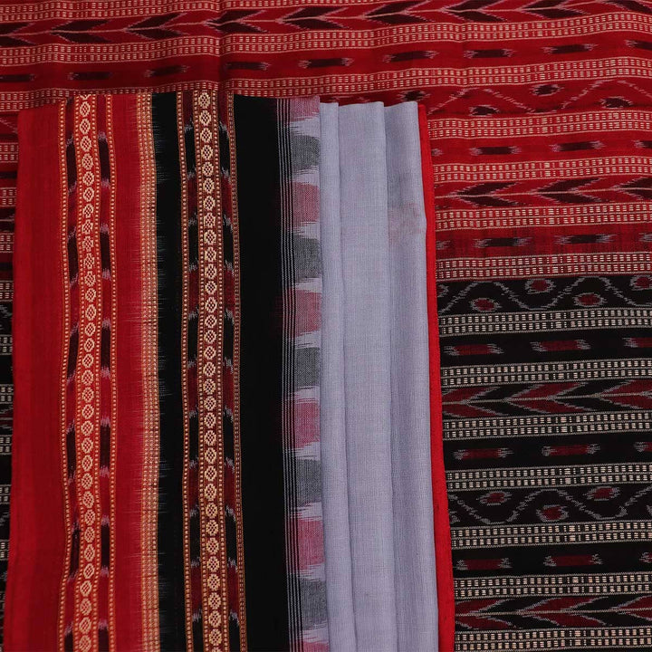 Handloom Sambalpuri Cotton Ikkat Saree Handloom Saree_Cotton Priyadarshini Handloom