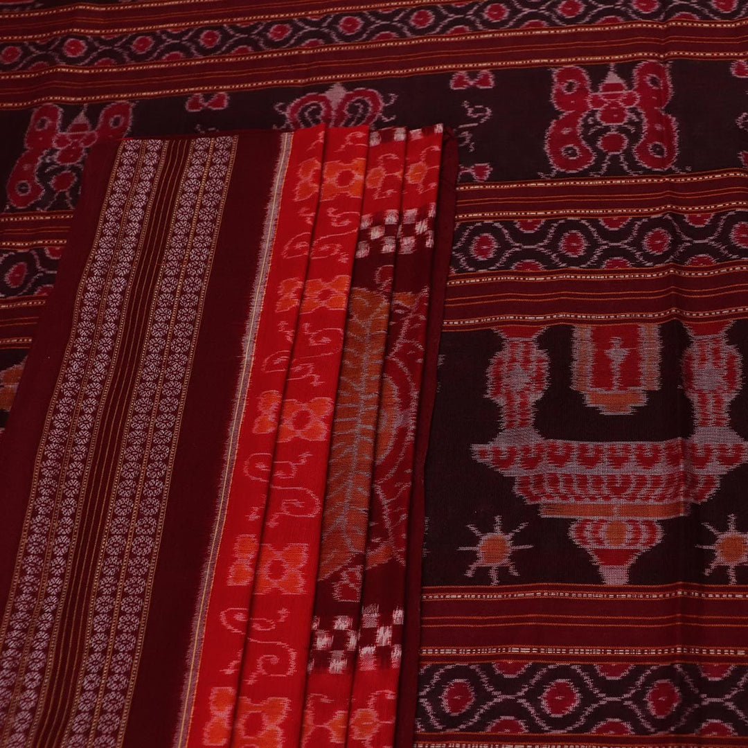 Handloom Sambalpuri Cotton Ikkat Saree Handloom Saree_Cotton Priyadarshini Handloom