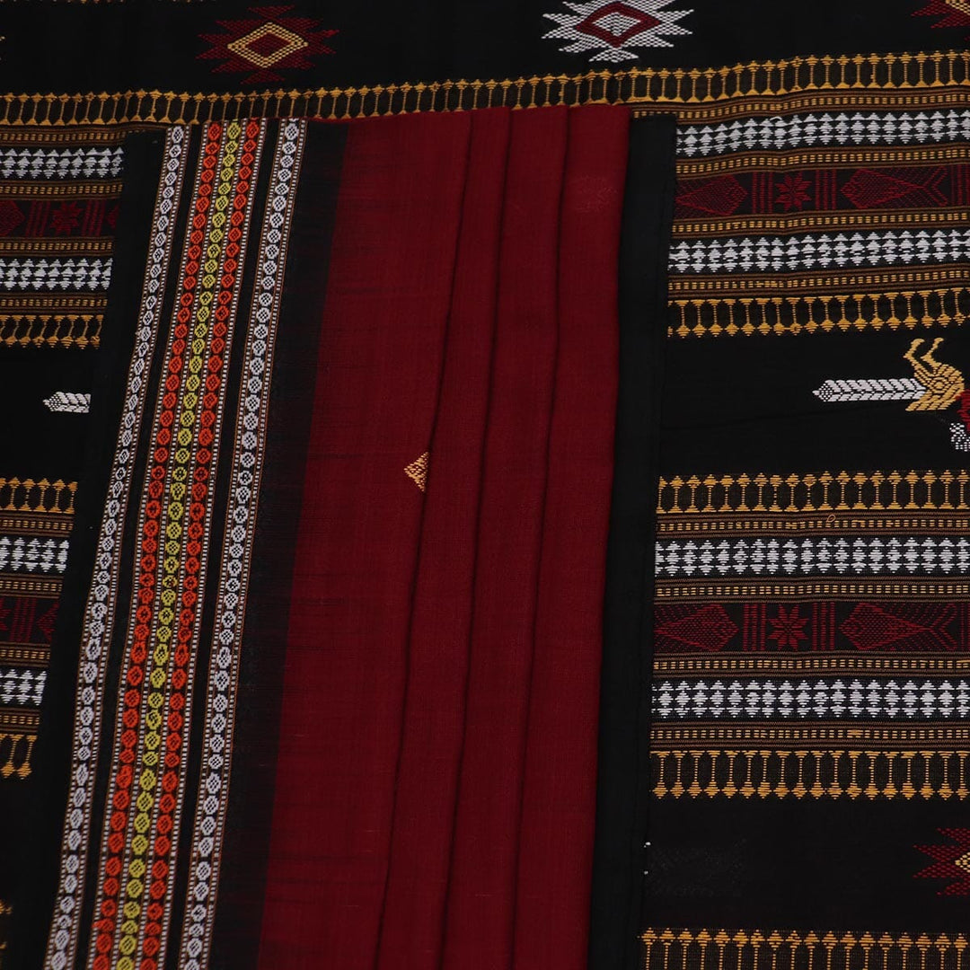 Handloom Sambalpuri Cotton Ikkat Saree Handloom Saree_Cotton Priyadarshini Handloom