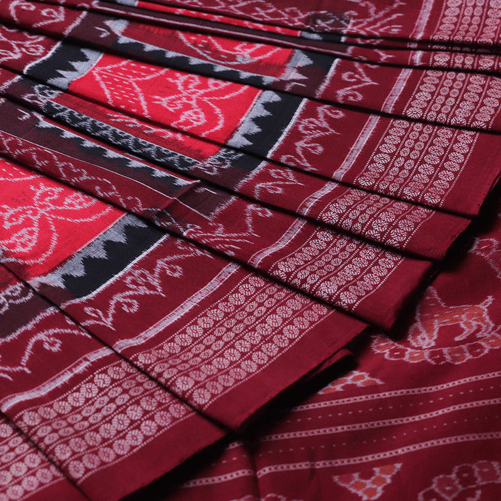 Handloom Sambalpuri Cotton Ikkat Saree Handloom Saree_Cotton Priyadarshini Handloom