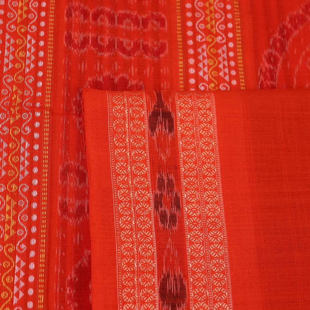 Handloom Sambalpuri Cotton Ikkat Saree Handloom Saree_Cotton Priyadarshini Handloom