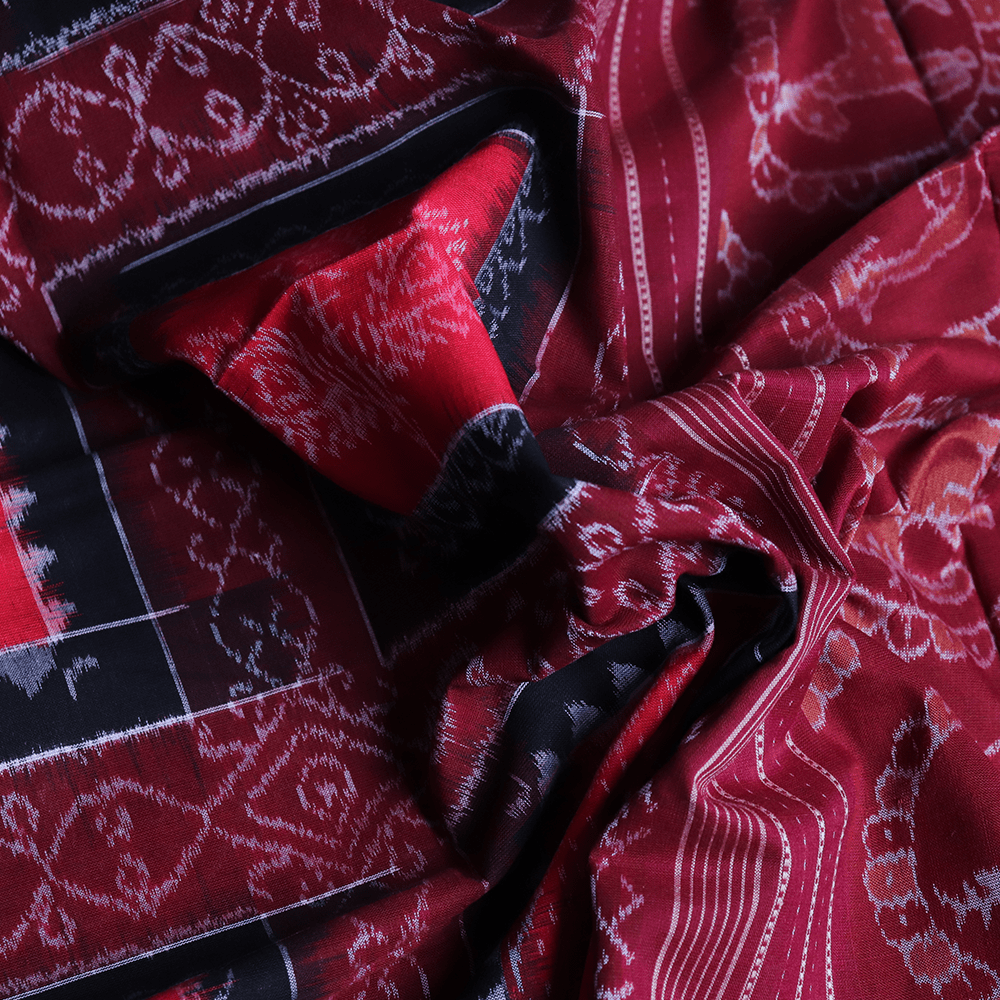 Handloom Sambalpuri Cotton Ikkat Saree Handloom Saree_Cotton Priyadarshini Handloom