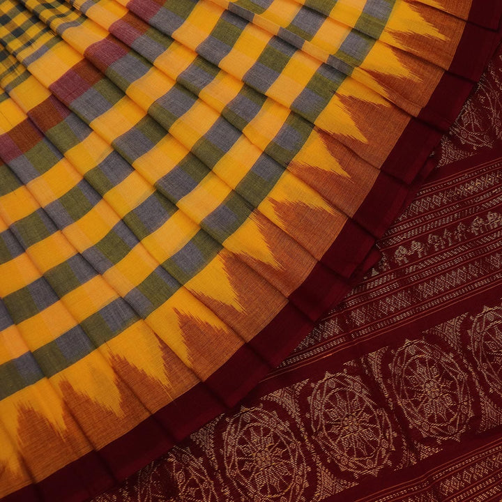 Handloom Sambalpuri Cotton Ikkat Saree Handloom Saree_Cotton Priyadarshini Handloom