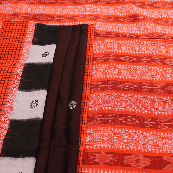 Handloom Sambalpuri Cotton Ikkat Saree Handloom Saree_Cotton Priyadarshini Handloom